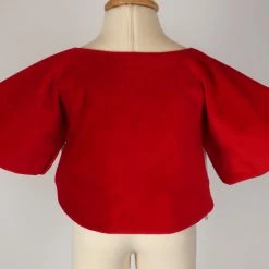 The Yellow Lamb Catesby Capelet In Red Outerwear