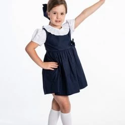 The Yellow Lamb Eloise Jumper In Navy School Uniforms