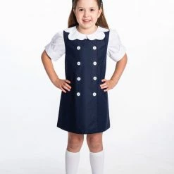 The Yellow Lamb Mary Jumper In Navy School Uniforms