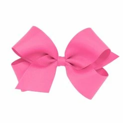 The Yellow Lamb Medium Classic Bow In Hot Pink