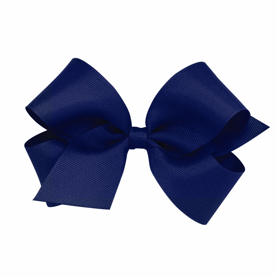 The Yellow Lamb Medium Classic Bow In Light Navy Accessories