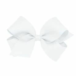 The Yellow Lamb Medium Classic Bow In White Accessories
