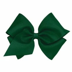 The Yellow Lamb Mini King Bow In Forest Green