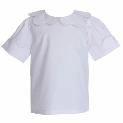 The Yellow Lamb Scalloped Blouse Girls