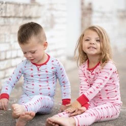 The Yellow Lamb Valentine's Day Lambie Jammies In Cupids Arrows - Blue