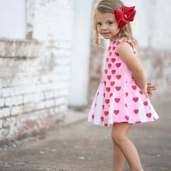 The Yellow Lamb Valentine's Day Willa Dress In Be Mine