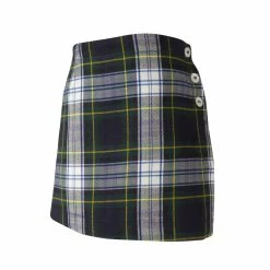 The Yellow Lamb TYL Scholar Skort In White/Evergreen Plaid School Uniforms