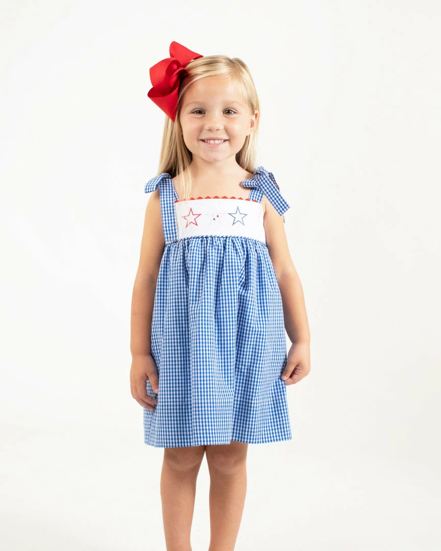 The Yellow Lamb TYL Outlet Sophie Sundress With Star Struck Embroidery