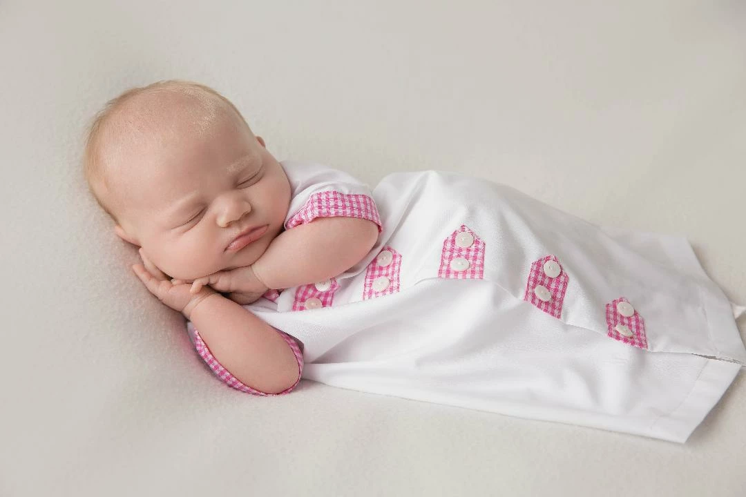 The Yellow Lamb Dayton Daygown In Pink Gingham