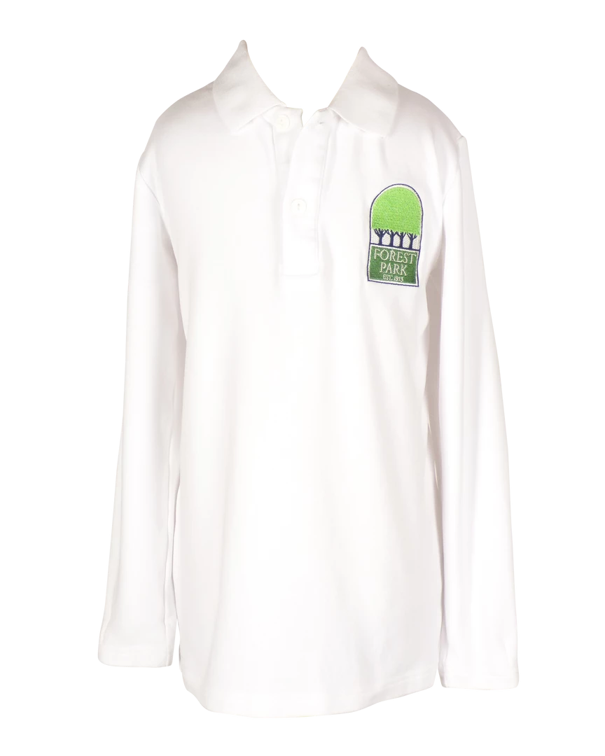 The Yellow Lamb TYL Scholar Comfort Polo - Long Sleeve With Forest Park Logo School Uniforms