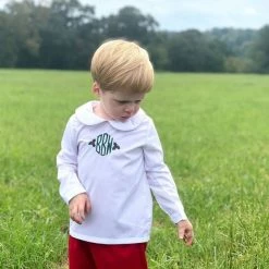 The Yellow Lamb Piped Peter Pan Collar Shirt