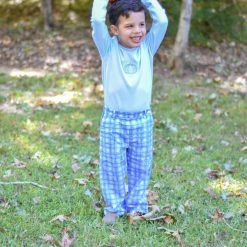 The Yellow Lamb Plaid Pumpkin Long Sleeve Tee