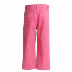 The Yellow Lamb Poppy Pants In Pink Stretch Corduroy