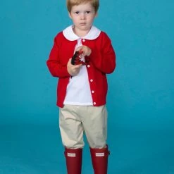 The Yellow Lamb Carey Cardigan - Red