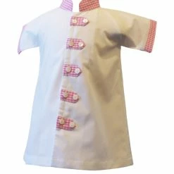 The Yellow Lamb Dayton Daygown In Pink Gingham