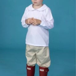 The Yellow Lamb Piped Peter Pan Collar Shirt