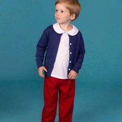 The Yellow Lamb Piped Peter Pan Collar Shirt