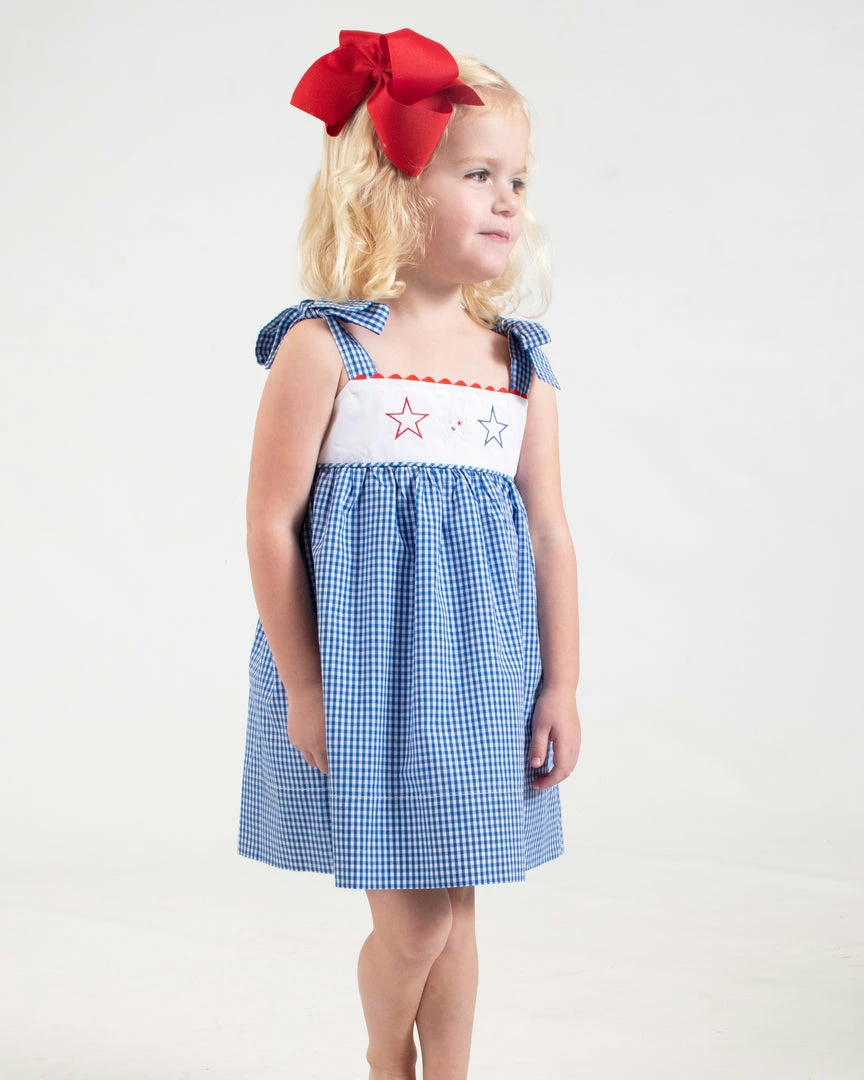 The Yellow Lamb TYL Outlet Sophie Sundress With Star Struck Embroidery