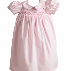 The Yellow Lamb Calloway Daygown - Pink Piped In White