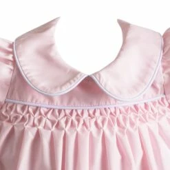 The Yellow Lamb Calloway Daygown - Pink Piped In White