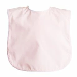 The Yellow Lamb Brookshire Bib - Pink With White Piping