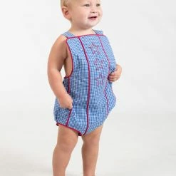 The Yellow Lamb TYL Outlet Somerset Boy Sunsuit With Star Struck Embroidery